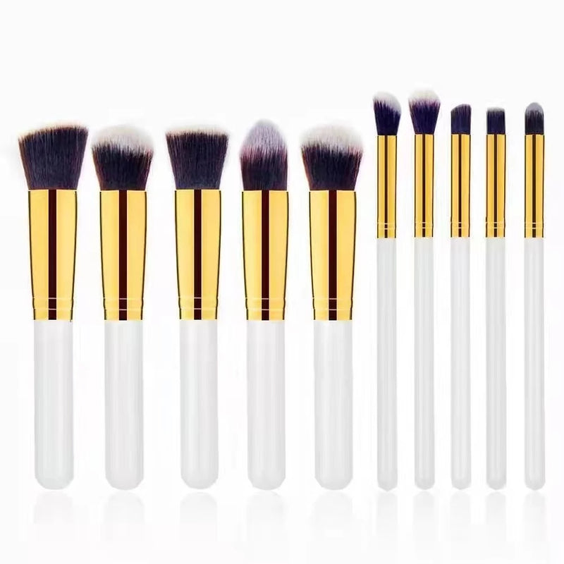 Kit de 10 Pincéis de Maquiagem