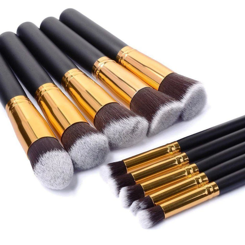 Kit de 10 Pincéis de Maquiagem