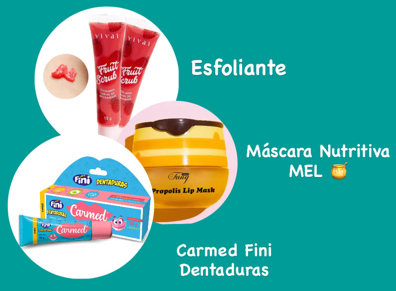 Kit cuidados com os lábios 👄