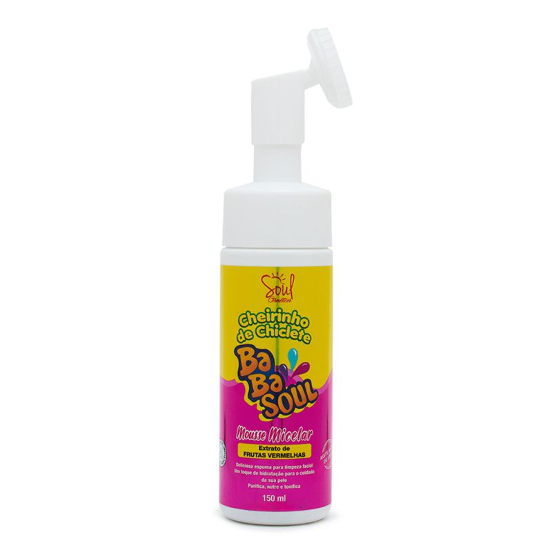 Mousse Micelar Babasoul Frutas Vermelhas 150ml Soul Cosméticos