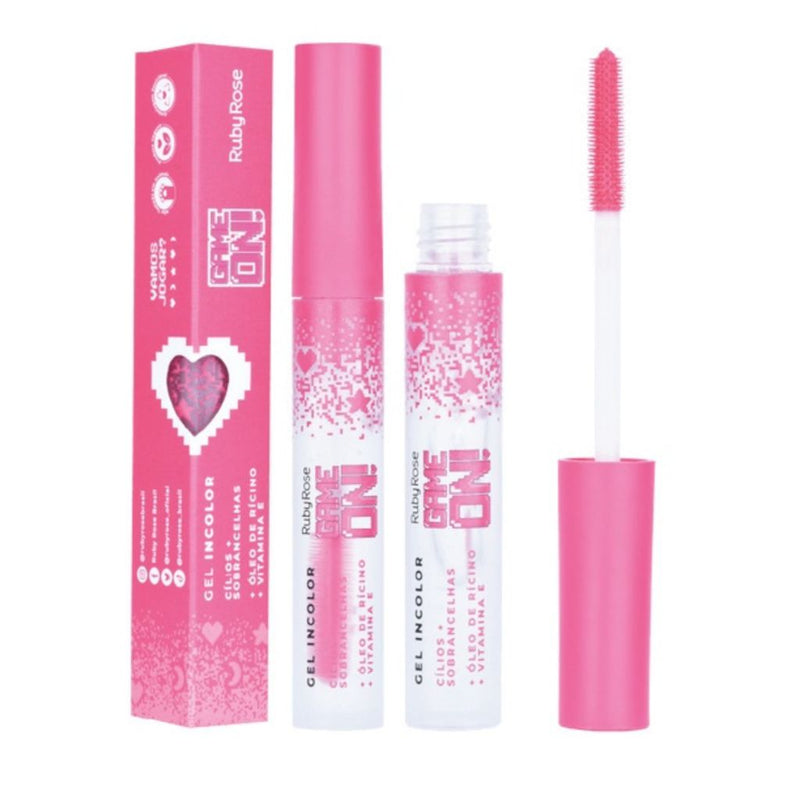 GEL INCOLOR PARA CÍLIOS E SOBRANCELHAS (GAME ON)-RUBY ROSE