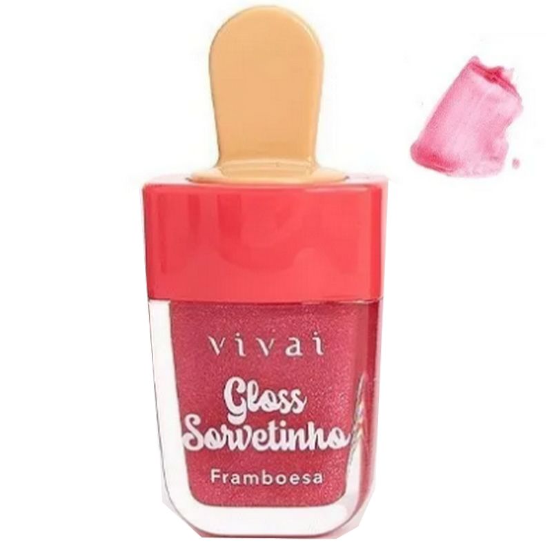 Gloss Labial Sorvetinho com Glitter Vivai