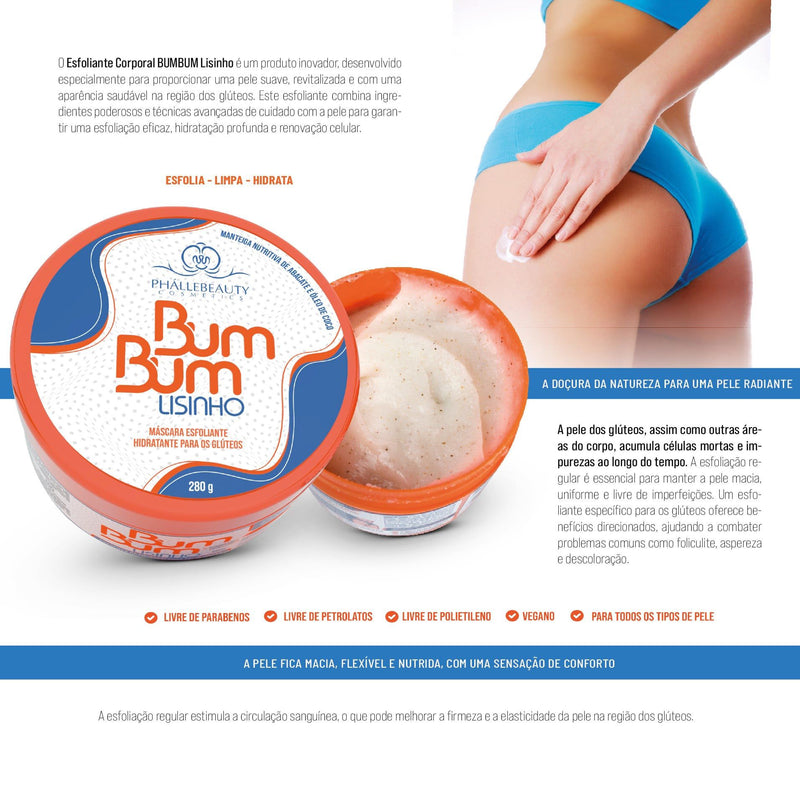 Esfoliante corporal Bum Bum Lisinho 280g