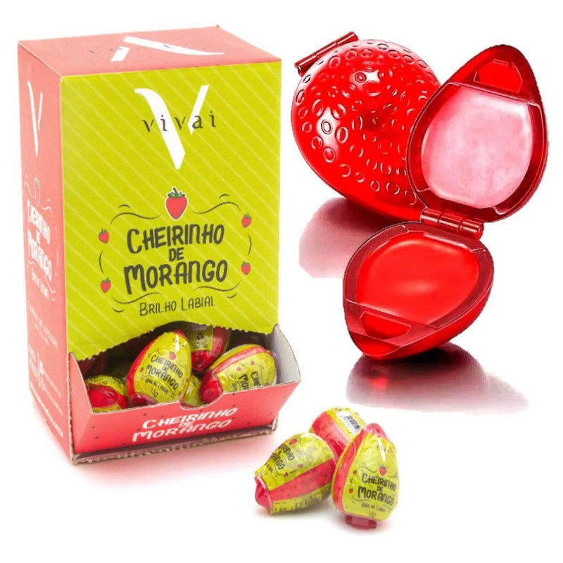 Brilho labial cheirinho de Morango vivai