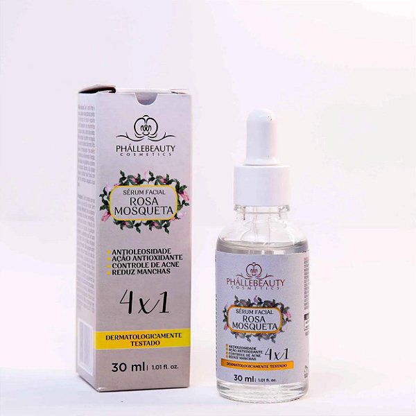 Sérum Facial Rosa Mosqueta 4x1 Phállebeauty