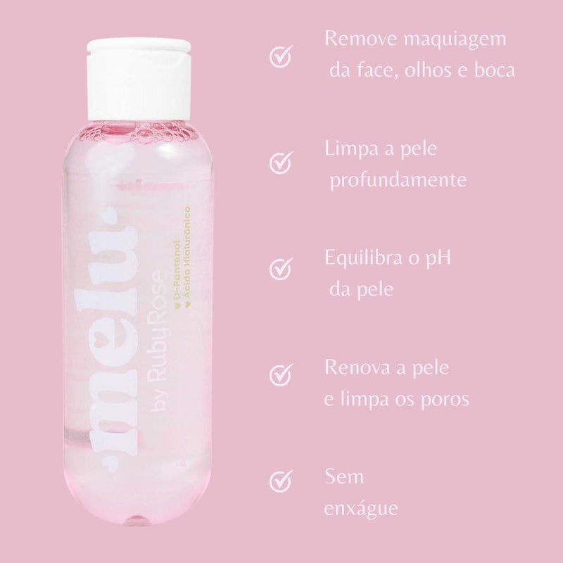 Água Micelar 100ml - Melu by Ruby Rose