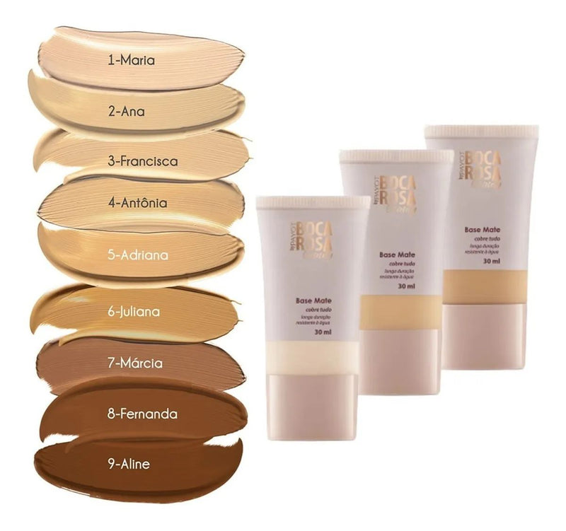 Base Matte em Bisnaga Boca Rosa Beauty by payot 30ml